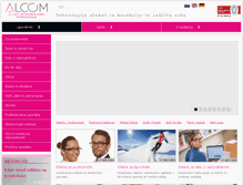 Tablet Screenshot of alcom.si