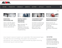 Tablet Screenshot of alcom.se